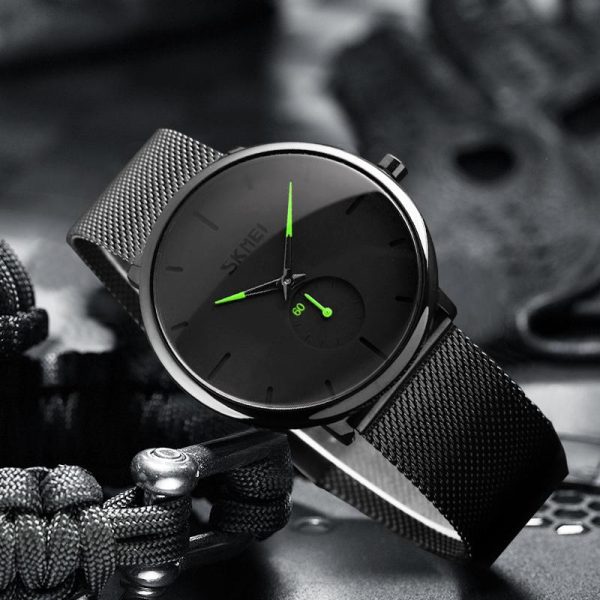 SKMEI 9185 Stainless Steel Quartz Watch